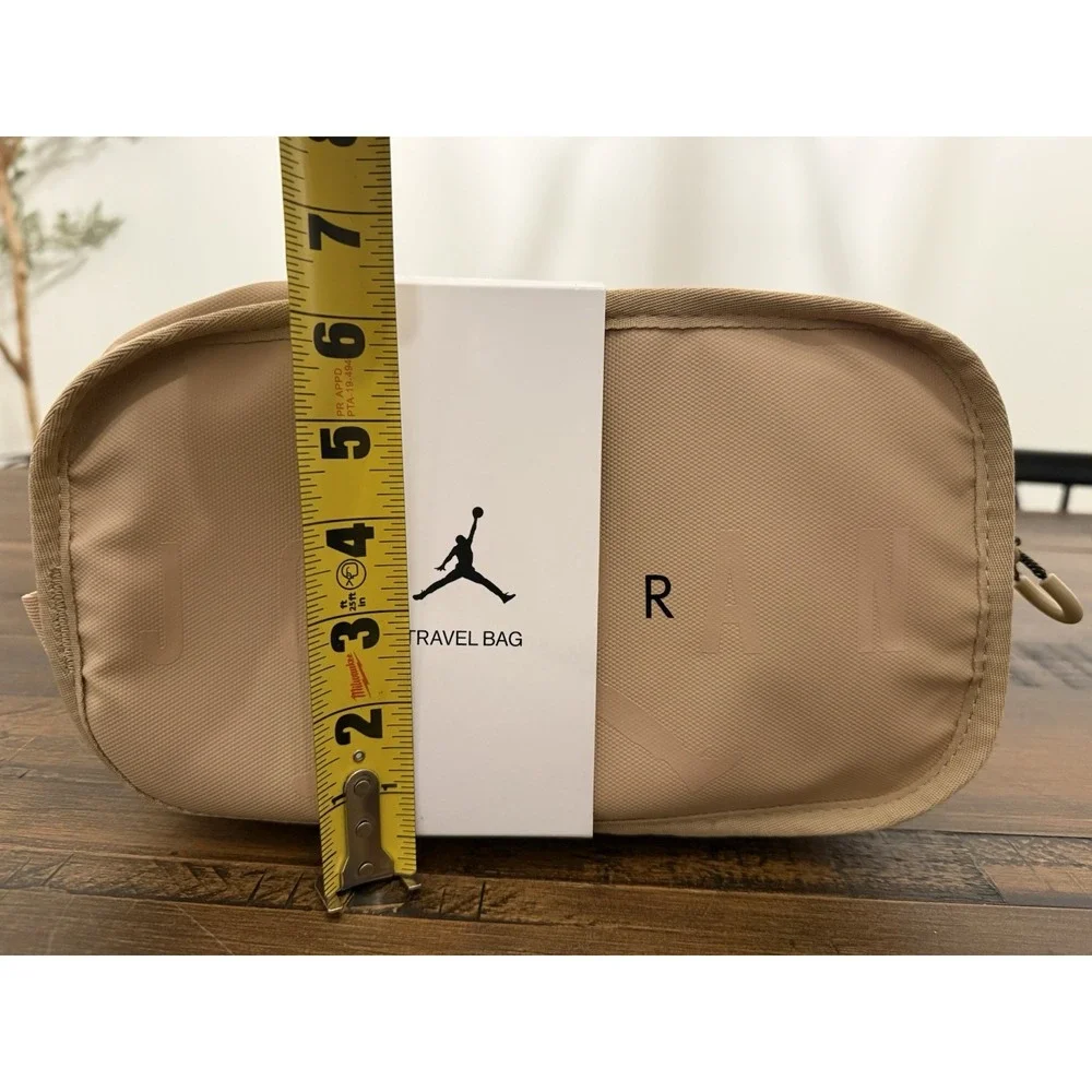 Air Jordan Travel Dopp Kit Clutch Bag Toiletries Bag Hemp Tan Shaving Kit Bag